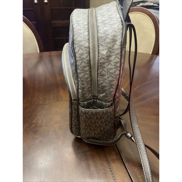 Signature Michael Kors Logo Backpack - Abbey - Medium - Gray/Silver main image 4